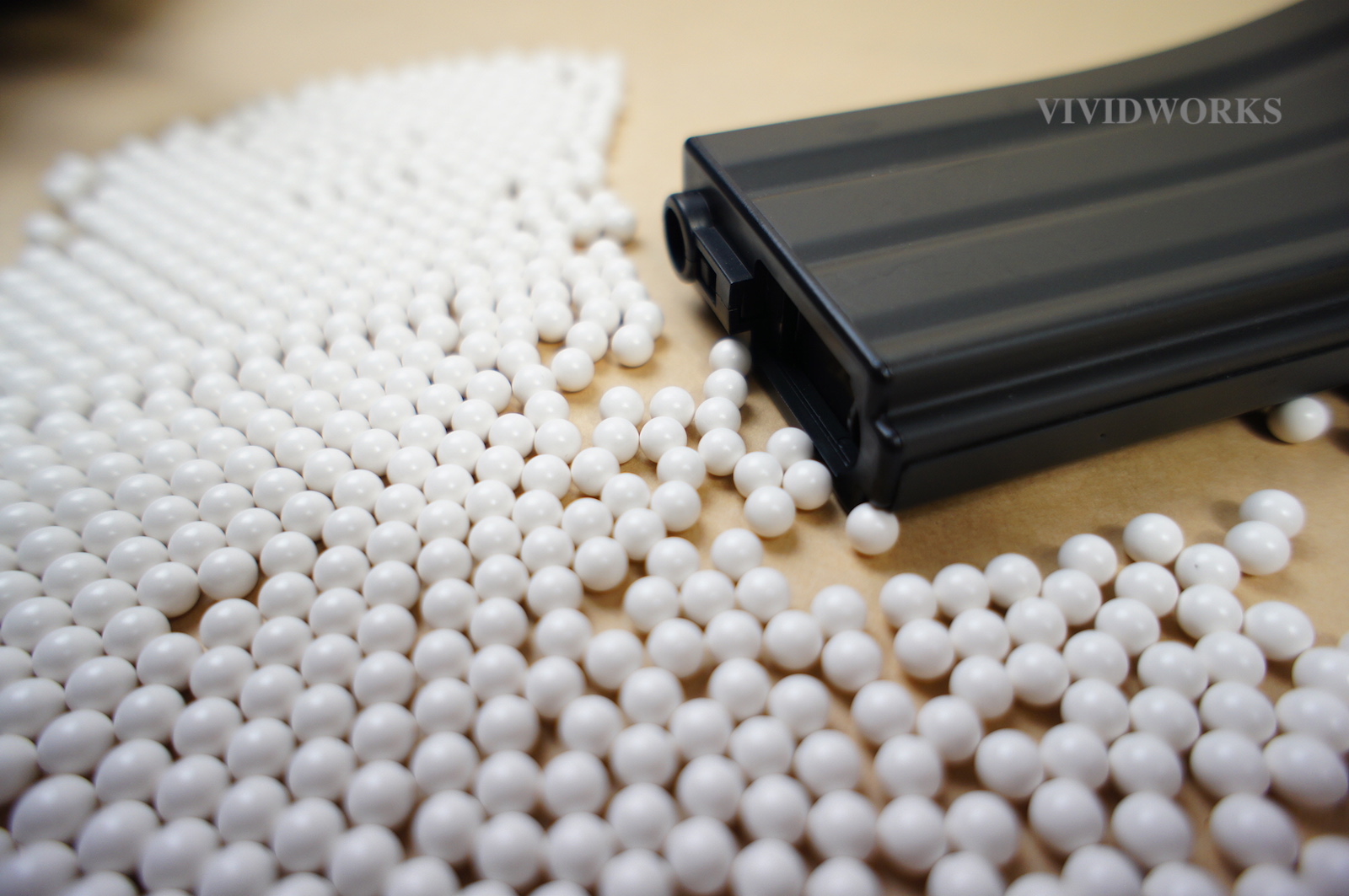 Jam-free Feeding Mechanism with Vividworks Precision Airsoft Ammo